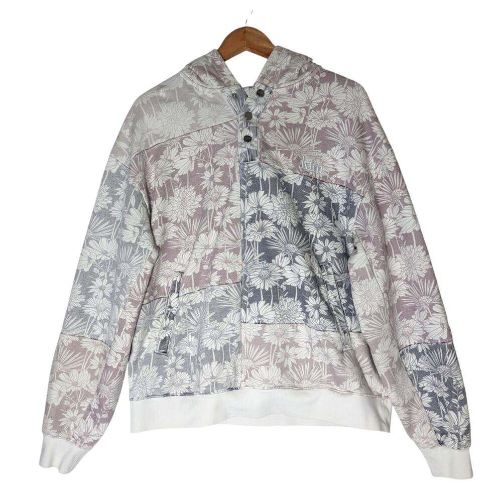 Kith Astor Floral Williams IV 4 Men's Pullover Hoodie Sz M Dusty Mauve
